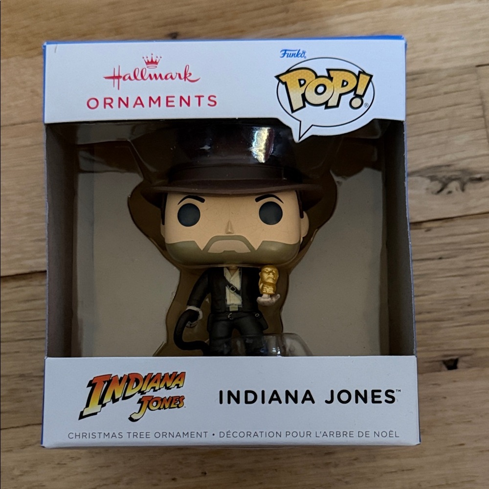 NIB Funko Pop Indiana Jones with Golden Idol Ornament